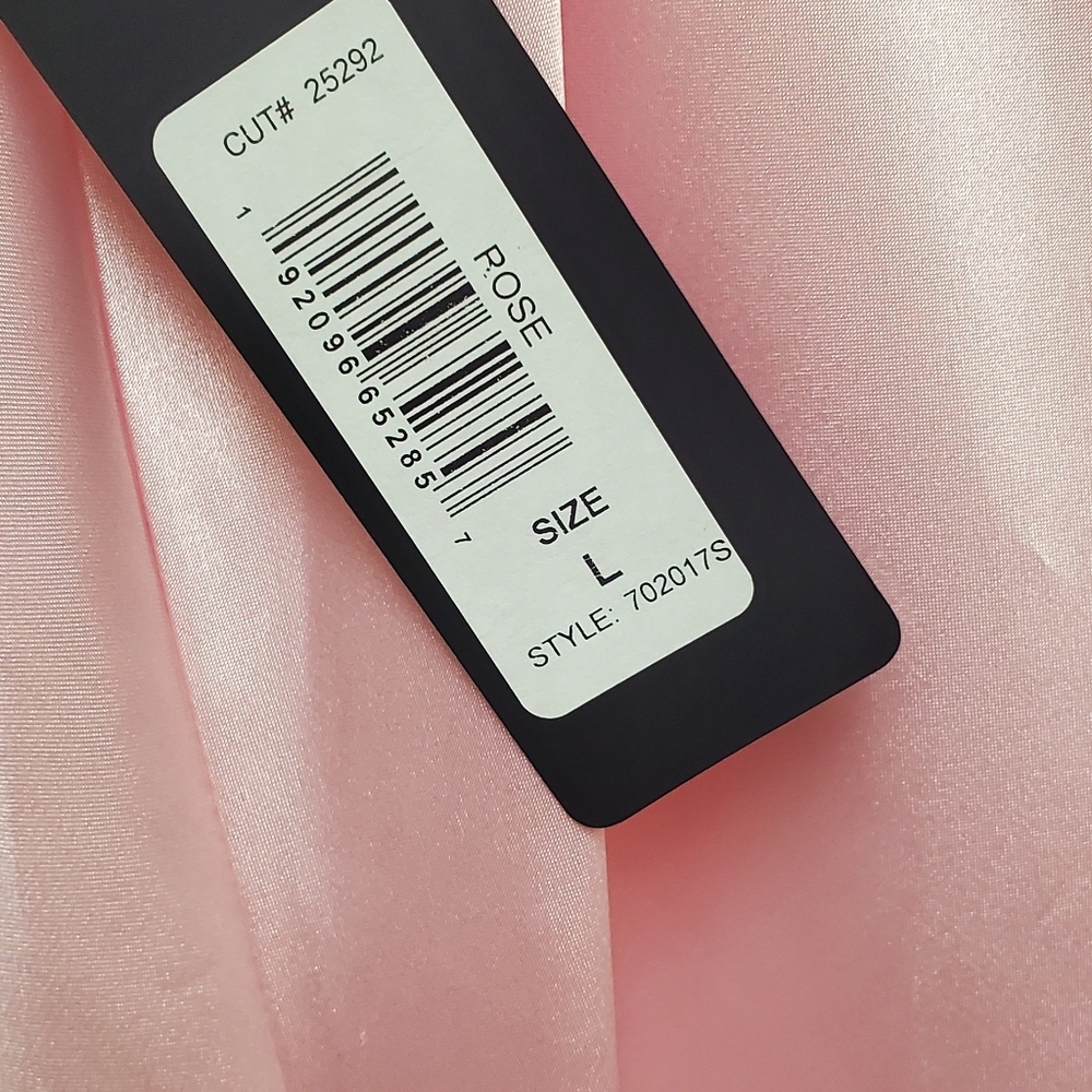BEBE Pink Slip Dress Large Nwt - Picture 3 of 4